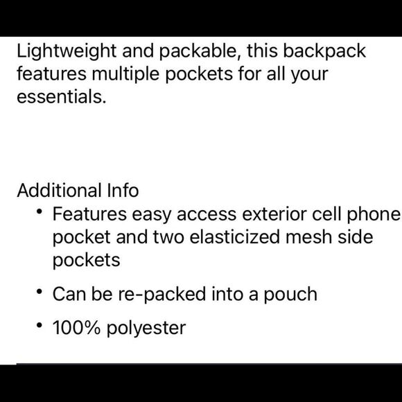 APL All purpose packable leopard print backpack B91 - Picture 9 of 9